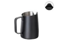 Carafe à lait WPM n° 06, bec rond, pour latte art Noir