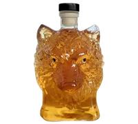 Carafe À Liqueur - Bouteille De Whisky Wolf Head De 350 Ml | Bouteille En Verre En Forme D'animal, Décorateur D'artisanat D'art Créatif | Design Scellé Cool, Fête Au Bar, Bar À La Maison, Cadeau Pour