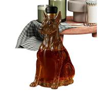 Carafe à liqueur en forme de chien - Bouteille à whisky en forme de chien de 15 cm | Récipient à spiritueux transparent en forme de chien de 350 ml - Collection transparente | Utilisation à la maison