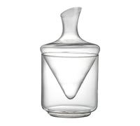 Carafe à liqueur en verre, récipient de service à whisky, récipient d'alcool, seau à glace intégré, finition élégante, idéal pour les salles à manger et les tables de banquet 29 x 11,4 x 6,9