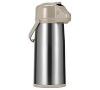 Carafe à pompe, carafe à café Airpot avec base rotative et poignée de 2,2 l - Distributeur de boissons thermiques pour boissons chaudes et froides