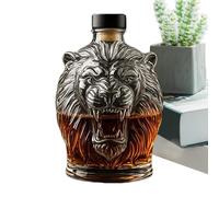 Carafe à tequila, bouteille à décanter en verre | Récipient à vin profil animal pour homme, père, , papa, petit ami, lui