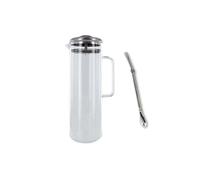 Carafe à thé glacé 1,5 litre + paille inox avec filtre N/A G
