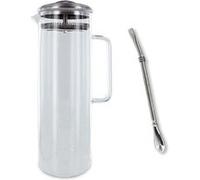 Carafe à thé glacé 1,5 litre + paille inox avec filtre N/A G
