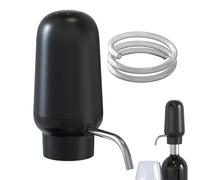 Carafe à vin avec aérateur - 12 cm, distributeur de vin électrique rechargeable, bec verseur d'air | Accessoire USB de type C rouge, outil d'aération en acier inoxydable 304 pour bar à domicile et