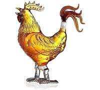 Carafe à vin, carafe en forme de coq, ensemble de carafe à whisky, verre à haute teneur en borosilicate sans plomb soufflé à la main, cadeau de créativité unique, for liqueur, scotch, bourbon, vodka o