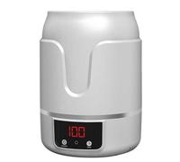 Carafe à vin électrique à ultrasons, refroidisseur à vin portable avec minuterie à 5 préréglages et affichage numérique, refroidissement rapide, ultra silencieux, for usage domestique/clubs/bars