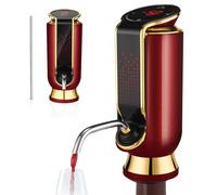 Carafe À Vin Électrique Et Distributeur de Liqueur Intelligent, Carafe Automatique Rechargeable, Aération Instantanée, Affichage Led, Dosage Réglable, pour la Plupart Des Bouteilles, Amateurs de red