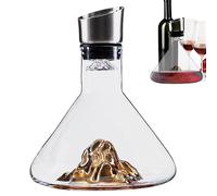 Carafe à vin en verre de 1500 ml, aérateur de vin avec filtre, décanteur à vin aérateur, distributeur de vin moderne, décanteur de vin pour vin rouge