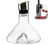 Carafe à vin en verre de 1500 ml, aérateur de vin avec filtre, décanteur à vin aérateur, distributeur de vin moderne, décanteur de vin pour vin rouge