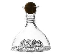 Carafe à vin, grande capacité, 21 x 21 x 26 cm, carafe à vin transparente, récipient de service de table, texture translucide, pour la maison, le bar, le dîner, le restaurant