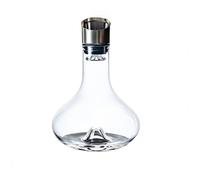 Carafe à vin rouge avec aérateur intégré, 100 % verre en cristal soufflé à la main sans plomb avec couvercle verseur en acier inoxydable, filtre, cadeau de vin pour homme