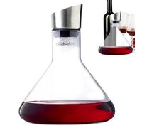 Carafe à Vin Rouge en Cristal de 1500ml Avec Aérateur et Filtre Intégré en Acier Inoxydable - Cadeau Élégant