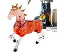 Carafe À Vin,Verseuse 1 Litre Décorative avec Design Animal,Bouteille Whisky Design Cheval | Pour Petit Ami Couple Amateurs de Bourbon Décoration de Bar à Domicile age