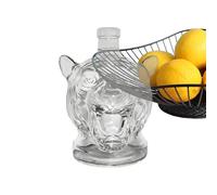 Carafe À Vodka,Carafe en Verre pour Liquor | Réceptacle Boisson en Forme de Tête de Tigre, Accessoire Bar pour Homme Père Copain