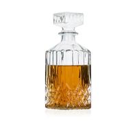alpina Carafe classique en verre pour whisky, cognac, liqueur - carafe à whisky - bouteille whisky - d'environ 800 ml
