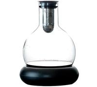 Carafe à whisky à décanter à whisky cascade en cristal décanteur rapide, carafe à vin domestique créative, ornements de style européen, avec base (couleur : transparent, taille : 1500 ml)