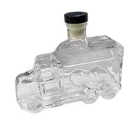 Carafe à whisky, bec verseur, semi-camion, 375 ml, récipient à spiritueux de cuisine avec bouchon intéressant pour brunch, bière, champagne, anniversaire, fête de mariage et événements à la maison