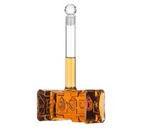 Carafe à whisky - Carafe à alcool en forme de marteau de 400 ml avec bouchon hermétique | Bouteille de vin, pichet à Vodka, bouteille d'alcool pour Bourbon, whisky, liqueur, carafe élégante pour ba