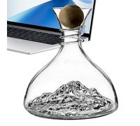 Carafe à whisky - Carafe d'aération en verre scellée au design moderne | Bouteille de service élégante pour la maison, le restaurant, les collectionneurs, les dîners, les dégustations, les mariages