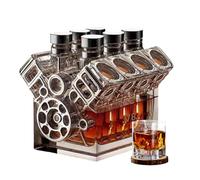 Carafe à whisky - Décanteur de Vodka inspiré du moteur V8 | Bouteille de vin V8 | et distributeur de vin intéressant | Décoration d'intérieur pour la Saint-Valentin, tequila, bourbon, brandy,