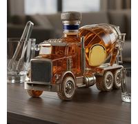 Carafe À Whisky - Distributeur De Boissons, Verre À Whisky En Forme De Camion - Bouteille De Humoristique - Tonneau De Vin En Verre Pour Vin, Bière, Noël, Mariage, Pendaison De Crémaillère, Bar,