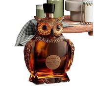 Carafe à whisky en forme de - 350 ml - Bouteille en verre gravée - Motif animal - Décoration de bar pour les amateurs de whisky - Décanteur vintage transparent - Cadeau pour homme et papa - 16 x