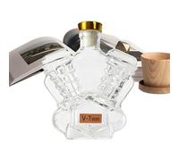 Carafe à whisky en forme de moteur 100 % sans plomb pour moto, carafe à bourbon décorative, distributeur de liqueur hermétique pour vitrine | pour barmen et bar à domicile