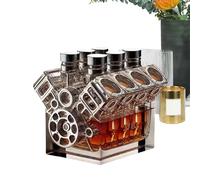 Carafe à whisky en forme de moteur V8 pour la Saint-Valentin, la tequila, le bourbon, le brandy, la sophistication de mariage et le luxe pour n'importe quel environnement