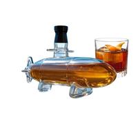 Carafe à whisky - En forme de sous- - Carafe d'alcool - Sculpture décorative 3D - Pour camping, voyage, mariage, bar, fête, réchauffement de la maison
