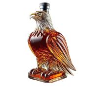 Carafe à whisky en verre en forme d'aigle, hauteur 13 cm, bouteille à spiritueux décorative