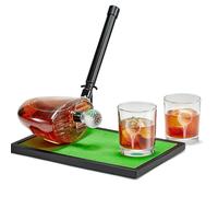 Carafe à whisky Kollea Golf Club avec verres à liqueur en forme de balle de golf, accessoires de golf, coffret cadeau pour hommes, maris, entraîneurs de golf, cadeau d'anniversaire pour hommes