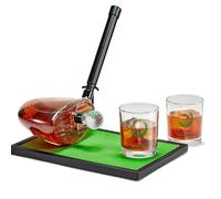 Carafe à whisky Kollea Golf Club avec verres à liqueur en forme de balle de golf, accessoires de golf, coffret cadeau pour hommes, maris, entraîneurs de golf, cadeau d'anniversaire pour hommes