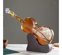 Carafe à whisky personnalisée de 1000 ml, design créatif, guitare/violon avec bouchon distributeur de whisky, ensemble parfait pour les amateurs de musique