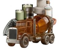 Carafe à whisky - Sculpture de bouteille d'art en camion mélangeur de ciment de 300 ml | Carafe à liqueur, bouteille d'alcool en forme de voiture pour whisky Vodka Brandy Bourbon Bar Party