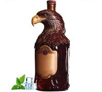Carafe à whisky - Statue d'art élégante en forme d'aigle - Sculpture d'aigle en verre - Décoration de maison, bar - Ensemble de vin (B)