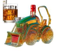 Carafe À Whisky Tracteur, 300ML Bouteille De Whisky En Verre, Carafe Whiskys Créative Pour Voiture Tracteur, 2025 Distributeur De Whiskys Fantaisie, Pour Cadeau Homme