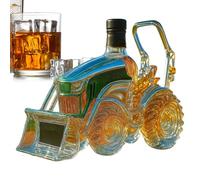 Carafe À Whisky Tracteur, 300ML Bouteille De Whisky En Verre, Carafe Whiskys Créative Pour Voiture Tracteur, 2025 Distributeur De Whiskys Fantaisie, Pour Cadeau Homme