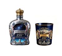 Carafe à whisky unique avec verres, bouteille d ' alcool commémorative du 250e anniversaire de l ' Amérique pour les passionnés d ' histoire Carafe à whisky avec verres