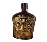 Carafe à whisky unique avec verres, bouteille d ' alcool commémorative du 250e anniversaire de l ' Amérique pour les passionnés d ' histoire Carafe à whisky avec verres