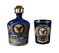 Carafe à whisky unique avec verres, bouteille d ' alcool commémorative du 250e anniversaire de l ' Amérique pour les passionnés d ' histoire Carafe à whisky avec verres