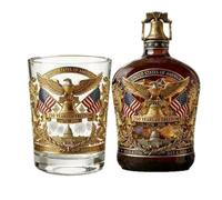 Carafe à whisky unique avec verres, bouteille d ' alcool commémorative du 250e anniversaire de l ' Amérique pour les passionnés d ' histoire Carafe à whisky avec verres