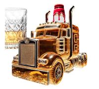 Carafe À Whisky,Verseur Bourbon Semi-Camion - Contenant à Liqueur 375 ml avec Bouchon pour Organiser Brunch Apéritif Bar Mariage Anniversaire Cuisine