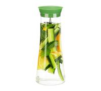 Carafe avec couvercle cruche 1 litre pichet en verre carafe en verre 1 litre