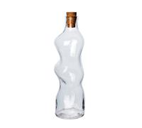 ferm LIVING Carafe avec couvercle en liège Dimple 1,02L clair H x Ø 29,4x9,4cm
