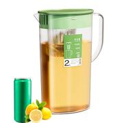Carafe avec infuseur à fruits | à thé de 2 L avec couvercle et infuseur | pour eau froide, idéale pour la maison, la table, le bureau et le barbecue