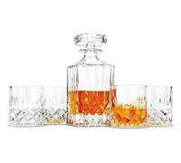 carafe, Carafe red Wine Decanter Decanter Decanter Set, Premium 750 ml Crystal Decanter with 4 × 300 ml Glasses, Rock Barware for Party and Home Bar