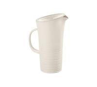 Guzzini – Carafe Tierra avec couvercle en plastique recyclé 1,8 L Blanc Lait