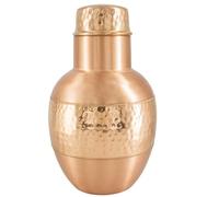 Carafe de chevet en cuivre pur - Récipient à eau ayurvédique de 1,4 litre pour la détox, la digestion et le bien-être quotidien