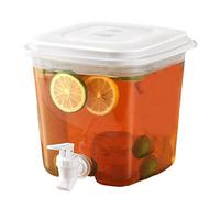 Carafe de Réfrigérateur, 3,5 L Distributeur d'eau avec Couvercle, Distributeur de Boisson avec Robinet, Distributeur de Jus en Plastique, Bouilloire Froide pour Limonade Jus de Fruits Cocktails Fête